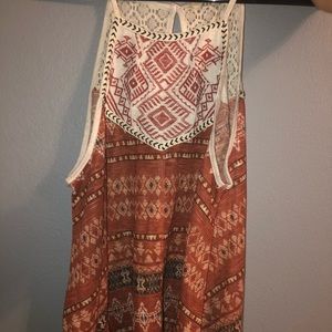 Tribal pattern tank top